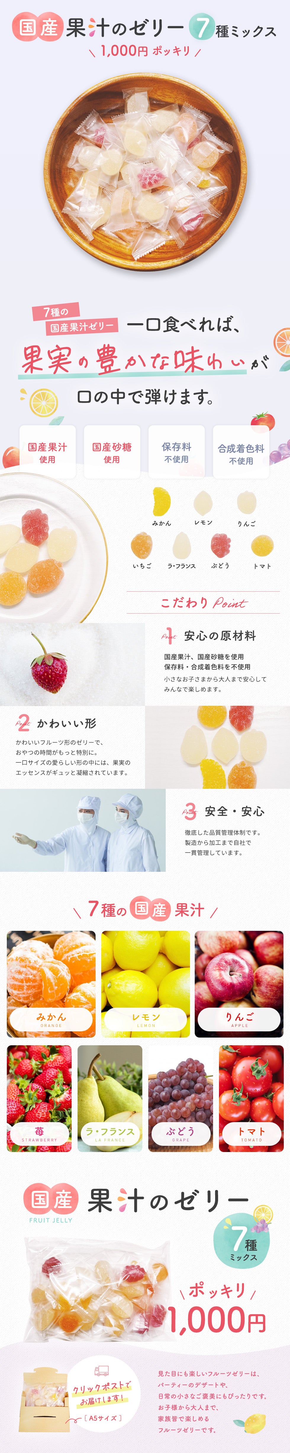 国産果汁ゼリー詰め合わせ／ニュー東京製菓様